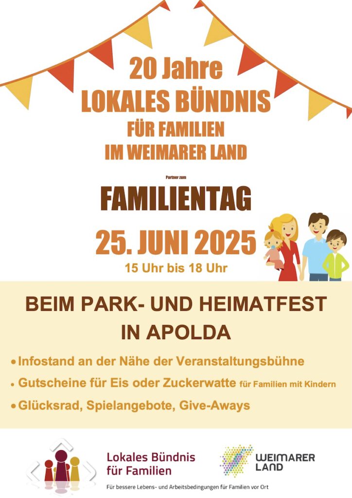 Lokales Bündnis für Familien im Weimarer Land | 20 Jahre Lokales Bündnis für Familien im Weimarer Land