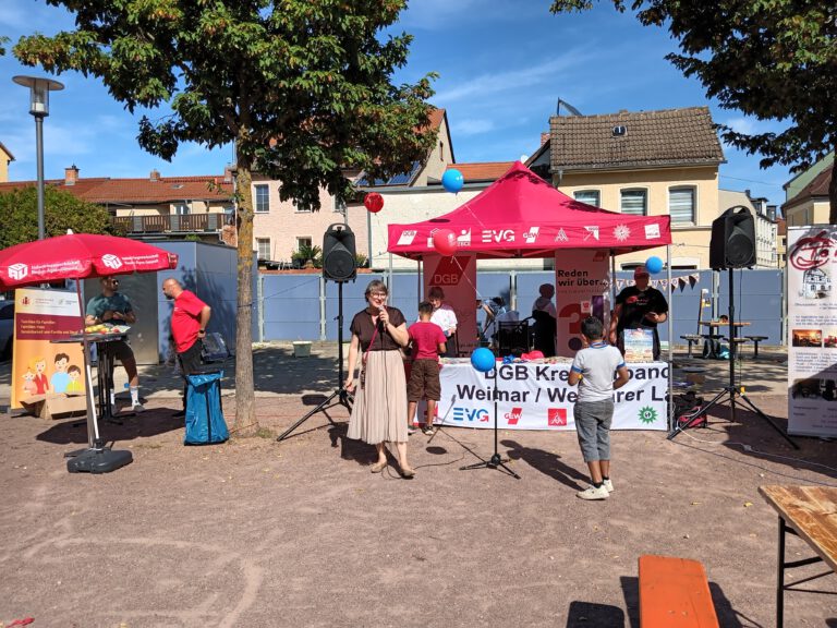 Lokales Bündnis für Familien im Weimarer Land | Mit dabei beim Kinder- und Familienfest des DGB in Apolda